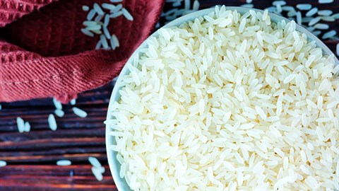 DK: Tallerken med ris. Foto: Colourbox| EN: Plate with rice. Photo: Colourbox
