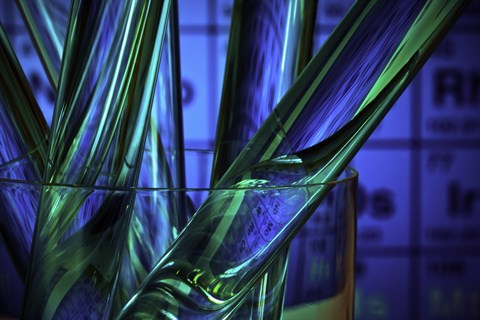 Reagensglas til test for kemikalier