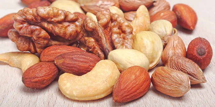 DK: DTU Fødevareinstituttet. Foto: Nødder | EN: Nuts. Photo: National Food Institute, Technical University of Denmark
