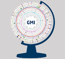 DK: Globus illustration af microbial identifier globus. Foto: DTU Fødevareinstituttet | EN: Globus illustration of global microbial identifier. Photo: National Food Institute, Technical University of Denmark